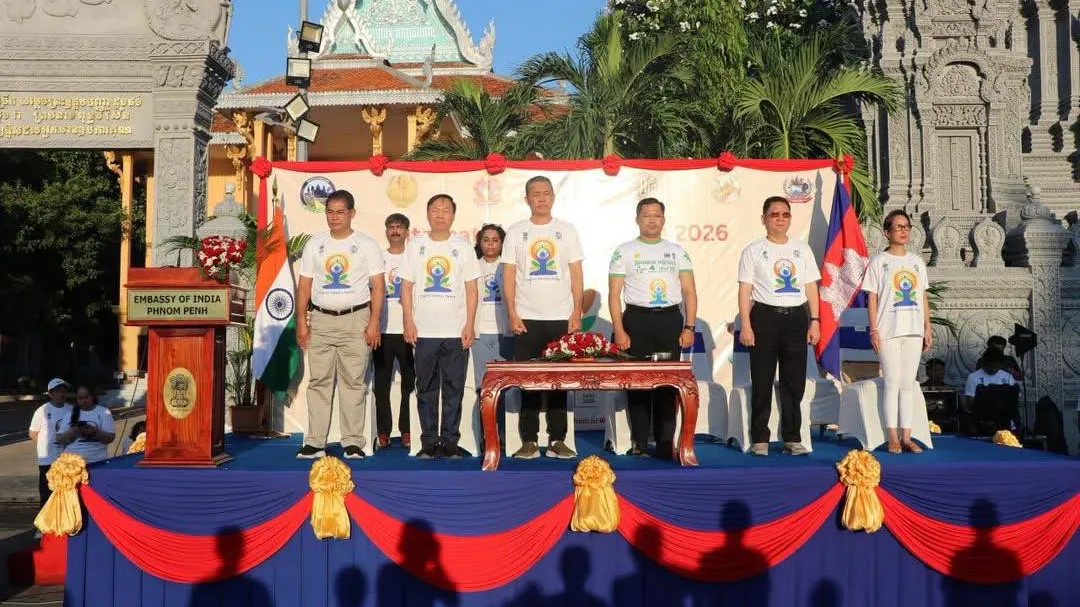 ទិវាយោគៈអន្តរជាតិលើកទី១២ ពង្រឹងទំនាក់ទំនងប្រជាជន និងវប្បធម៌រវាងឥណ្ឌា-កម្ពុជា