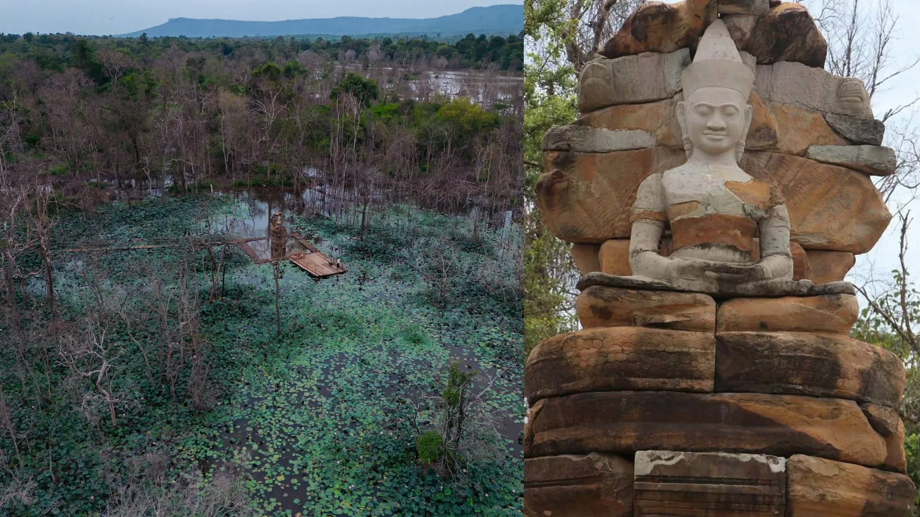 សៀមរាប ត្រៀមបើកផ្លូវទស្សនាថ្មីឆ្ពោះទៅ «ព្រះអង្គផ្ទី» កណ្តាលបារាយណ៍បេងមាលា ដើម្បីទាក់ទាញទេសចរ