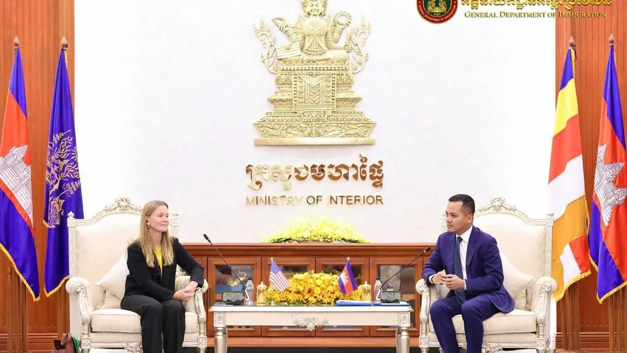 អាមេរិកបញ្ជាក់ជាថ្មីពីការប្តេជ្ញាចិត្តសហការជាមួយកម្ពុជា លើការប្រយុទ្ធប្រឆាំងបទល្មើសឆ្លងដែន