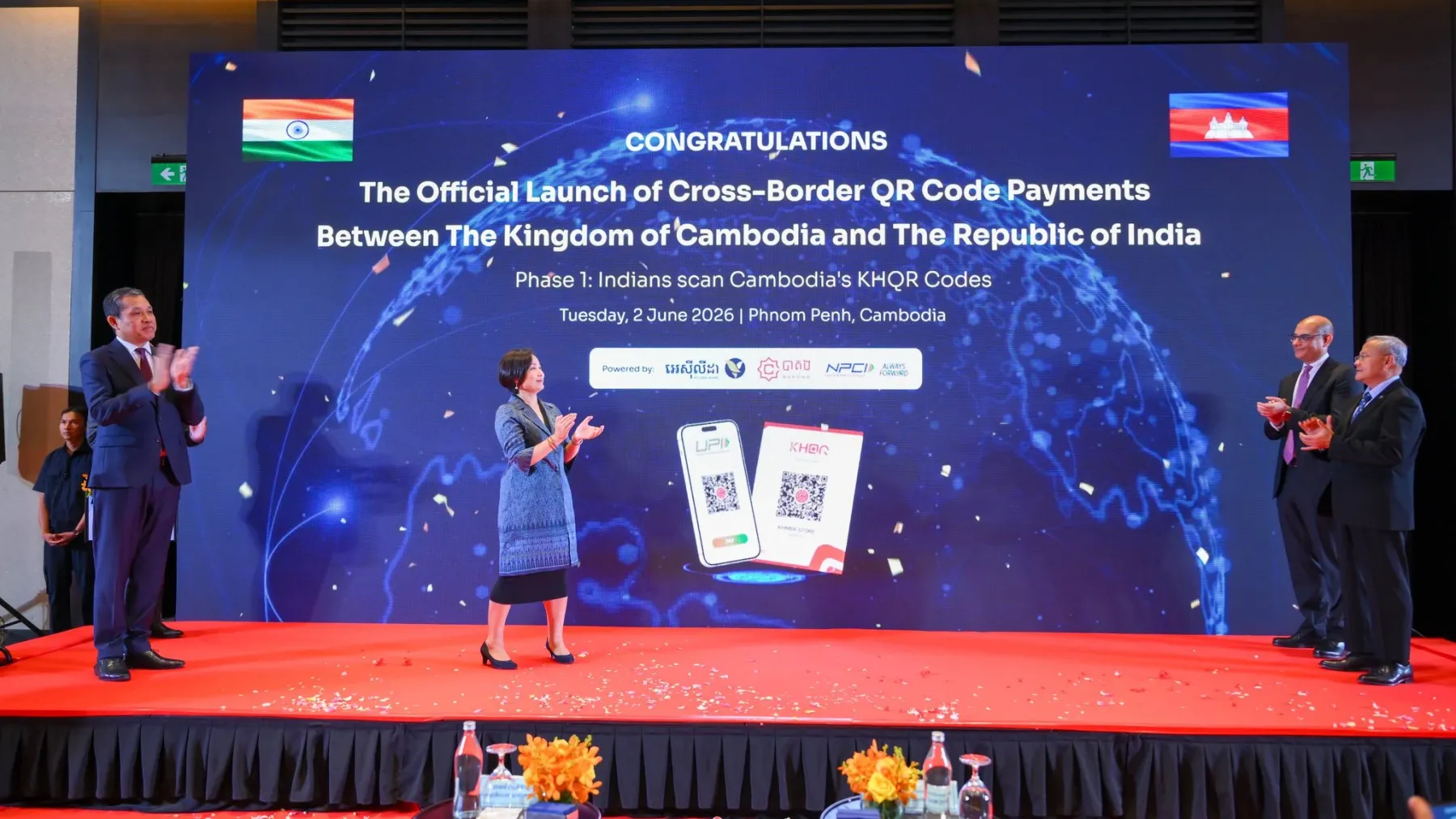 ប្រជាជន និងទេសចរឥណ្ឌា អាចស្កេនតាមខេអេចឃ្យូអរកូត ទូទាត់ថ្លៃទំនិញនិងសេវាប្រមាណជាង ៤,៥ លានទីតាំងនៅទូទាំងប្រទេសកម្ពុជា