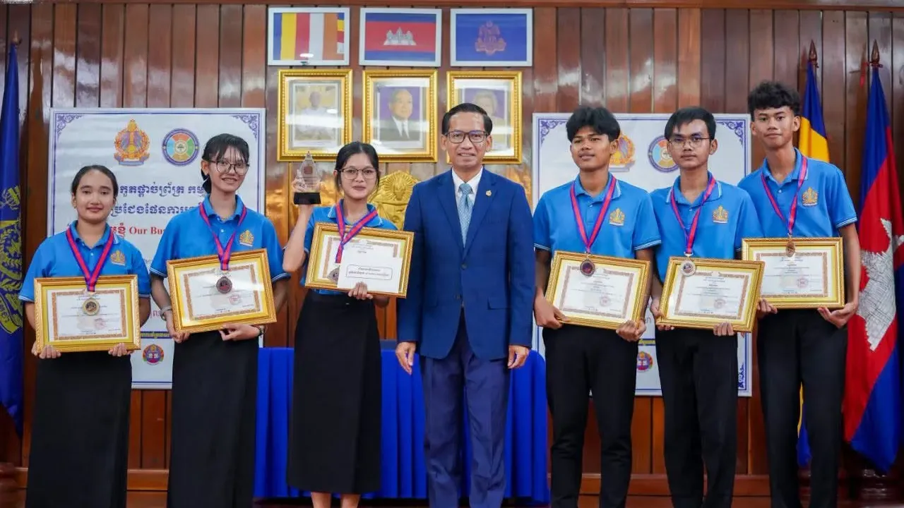 យុវសិស្សថ្នាក់ទី១១ មកពីខេត្តត្បូងឃ្មុំ ពោធិ៍សាត់ និងបាត់ដំបង ដណ្តើមបានជ័យលាភីឆ្នើមក្នុងកម្មវិធី «អាជីវកម្មខ្ញុំ» ឆ្នាំ២០២៦