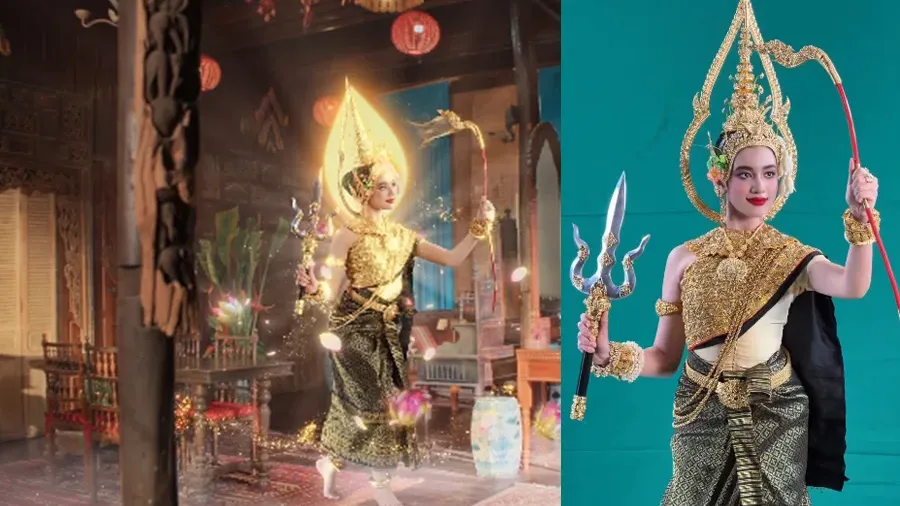 ព្រះនាង ជេនណា ក្នុងឈុតទេវតាឆ្នាំថ្មី ព្រះនាម ព្រះនាង « រាក្យសាទេវី»