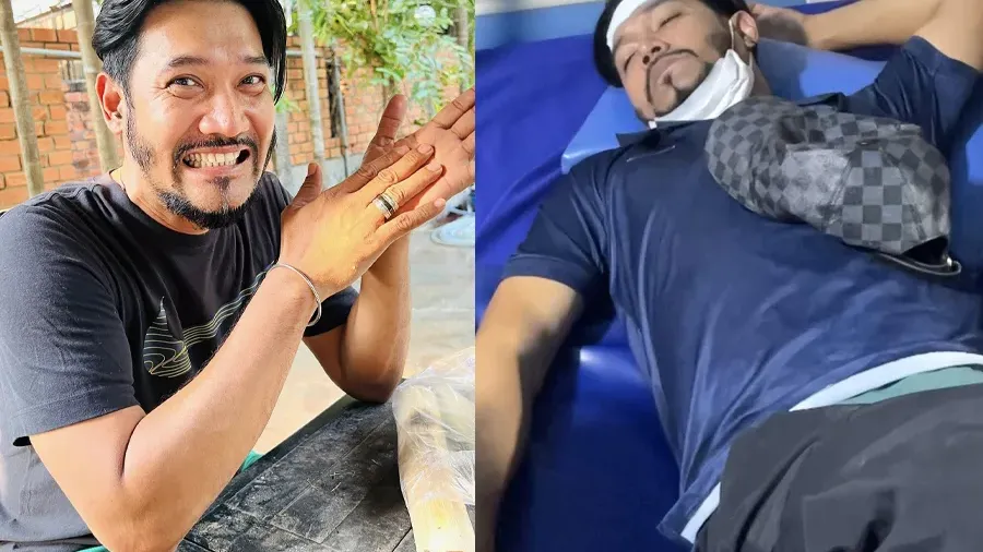 តារាសម្ដែង ម៉េង ប៊ុនទ្បូ ធ្លាក់ខ្លួនឈឺធ្ងន់ចូលពេទ្យ ដោយសារជំងឺបែកសរសៃជើងខាងឆ្វេង