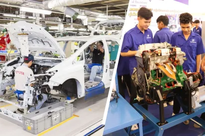 ក្រុមហ៊ុន Toyota និងសាលា JVC រួមគ្នាបង្កើត ​"មជ្ឈមណ្ឌលបណ្តុះបណ្តាល Toyota" ឆ្លើយតបនឹងស្តង់ដាឧស្សាហកម្មទំនើប