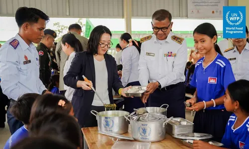 WFP ​បន្ត​ផ្តល់​អាហារ​ដល់​កុមារ​ជាង​ ​១៨០០​នាក់​ ​ដែល​កំពុង​ផ្លាស់​ទី​លំនៅ​នៅ​ព្រះវិហារ​