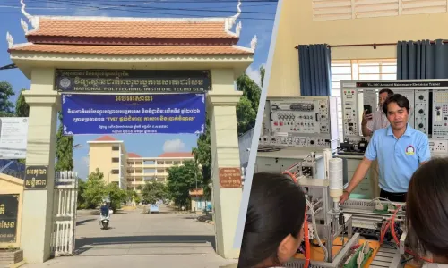 អាហារូបករណ៍​ ​១០០​%​ ​រៀន​ជំនាញ វិស្វកម្ម​ឧស្សាហកម្ម​ ​១២០​កន្លែង​ ​នៅ​វិទ្យាស្ថាន​ជាតិ​ពហុ​បច្ចេកទេស​តេជោ​សែន