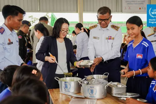 WFP ​បន្ត​ផ្តល់​អាហារ​ដល់​កុមារ​ជាង​ ​១៨០០​នាក់​ ​ដែល​កំពុង​ផ្លាស់​ទី​លំនៅ​នៅ​ព្រះវិហារ​