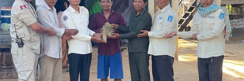 ពលរដ្ឋ​ប្រទះ​ឃើញ​ដង​ខ្លួន​ទេវរូប​សតវត្សរ៍ទី១១ នៅទួលបុរាណស្រុក​ជាំ​ក្សាន្ត - Main Article Image