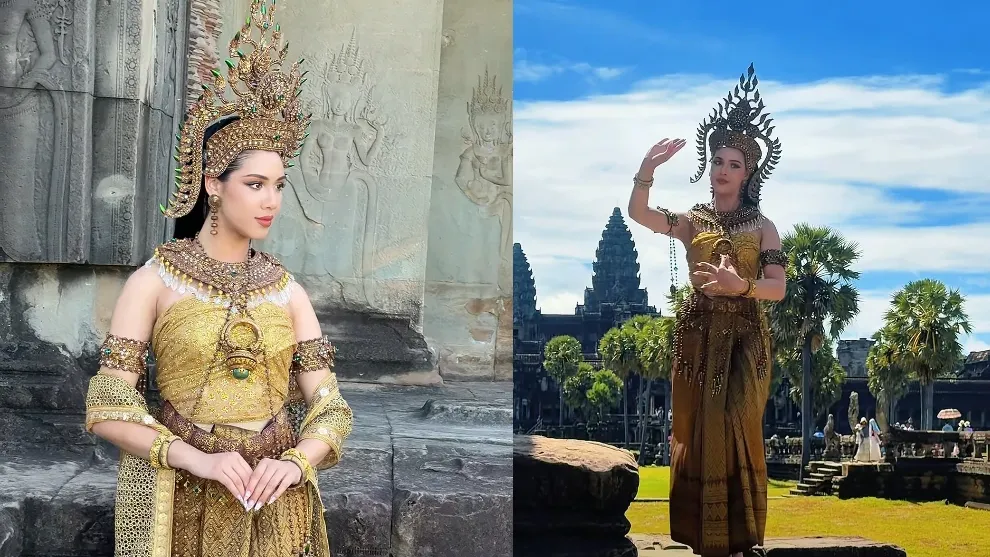 បវរកញ្ញាខ្មែរកូនកាត់អ៊ីតាលី Angelia Dougherty កំពុងក្រសោបបានប្រជាប្រិយភាពពីអ្នកគាំទ្រនៅកម្ពុជា
