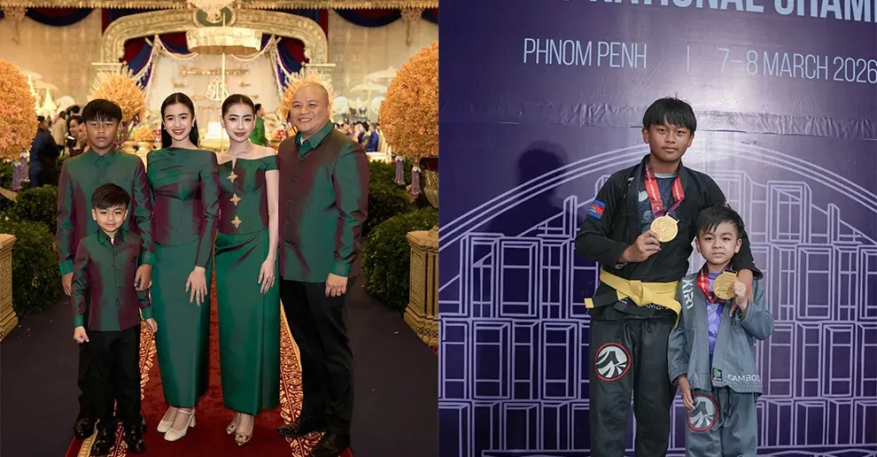 ប្អូនជីដូនមួយទាំង២របស់ព្រះនាង ជេនណា ទទួលបានមេដាយមាសលើការប្រកួត កីឡាជឺជីតស៊ូ ជើងឯកថ្នាក់ជាតិ