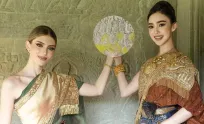 Kon Ant នាំបវរកញ្ញា Catalina Duque ទស្សនាចម្លាក់នៅជញ្ជាំងប្រាសាទអង្គរវត្ត និងបញ្ជាក់ពីស្បៃខ្មែរ ដែលមានតាំងពីយូរលង់