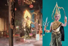 ព្រះនាង ជេនណា ក្នុងឈុតទេវតាឆ្នាំថ្មី ព្រះនាម ព្រះនាង « រាក្យសាទេវី»