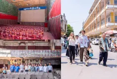 តារាហូលីវូដ Angelina Jolie ទៅពិនិត្យមើលរោងមហោស្រពប្រាសាទមាស និងរោងភាពយន្តបាត់ដំបង ដែលមានវ័យចំណាស់