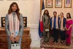 កុយ អេនណា បង្ហាញ​វត្តមាន​ក្នុង​ពិធី​ផ្លូវ​ការ​មួយនៅបារាំង ​​ប្រមូល​ផ្ដុំ​ដោយ​អ្នក​ការ​ទូត​ខ្មែរ-បរទេស