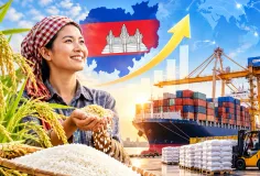 កំណត់ត្រាប្រវត្តិសាស្ត្រ! កម្ពុជានាំចេញអង្ករលើស ១លានតោន ជាលើកដំបូងទៅកាន់ទីផ្សារអន្តរជាតិ