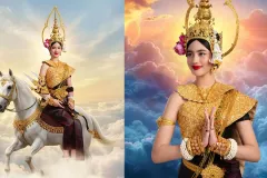 រូបភាពផ្លូវការរបស់អ្នកអង្គម្ចាស់​ក្សត្រិយ៍ នរោត្តម ចេណ្ណា ក្នុងឈុតទេព្ដាឆ្នាំថ្មី ឆ្នាំមមី « ព្រះនាង «រាក្យសាទេវី» - Article