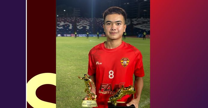 អ៊ឹម ដាណាត មិននឹកស្មានក្លាយជាខ្សែបម្រើលេចធ្លោប្រមូលពាន កំពូលៗ២តែម្នាក់ឯង ក្នុង ពានរង្វាន់ប៉ូការីស្វេតជើងឯកវិទ្យាល័យ លើកទី៥