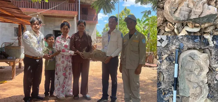 ពលរដ្ឋប្រទះឃើញវត្ថុបុរាណ ២ កប់ដី ក្នុងស្រុកជាំក្សាន្ត ខេត្តព្រះវិហារ