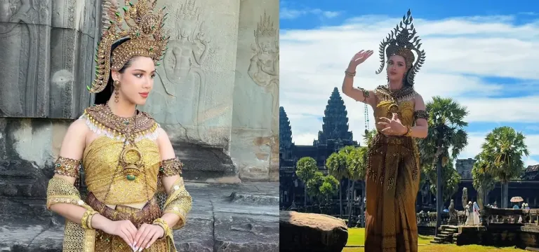 បវរកញ្ញាខ្មែរកូនកាត់អ៊ីតាលី Angelia Dougherty កំពុងក្រសោបបានប្រជាប្រិយភាពពីអ្នកគាំទ្រនៅកម្ពុជា
