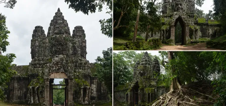 ខ្លោងទ្វារទាំង ៥ នៃរាជធានីអង្គរធំត្រូវបានសាងសង់ក្នុងគោលបំណងខុសៗគ្នាបែបណាកាលពីសម័យដើម?