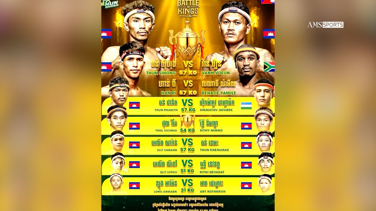 Image for article: ១ប្រកួតចុងក្រោយនេះតើ ធន់ ស៊ីហុង អាចឆ្លងផុត វ៉ាន់វឿន ដើម្បីស្ដារភាពដុនដាបបានទេ!